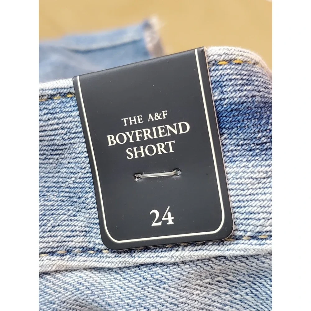 Abercrombie & Fitch Women Shorts 24 Blue Denim Jean Shorts The A&F NWT